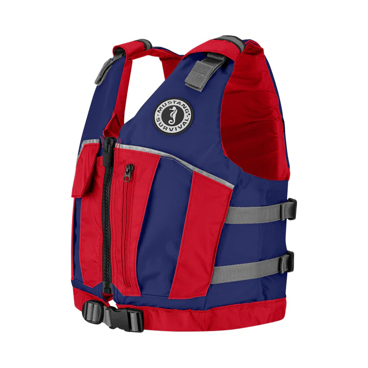 Mustang Youth Reflex Foam Vest (Navy-Red)